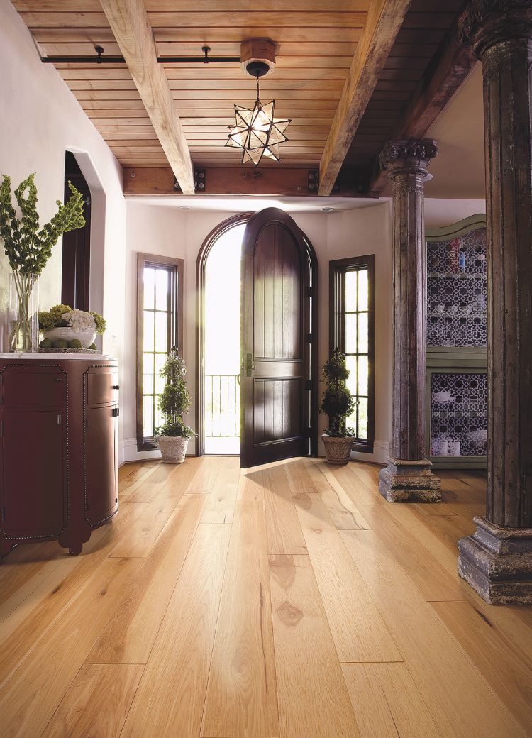 hardwood flooring in an elegant Yucaipa entryway
